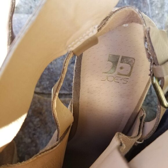 Joe's Jeans Taupe Petra Stone Tan Suede Peep Toe B - Picture 11 of 15